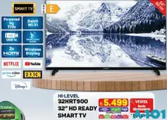 Hİ-LEVEL 32 İNÇ HD READY SMART TV AKILLI TELEVİZYON
